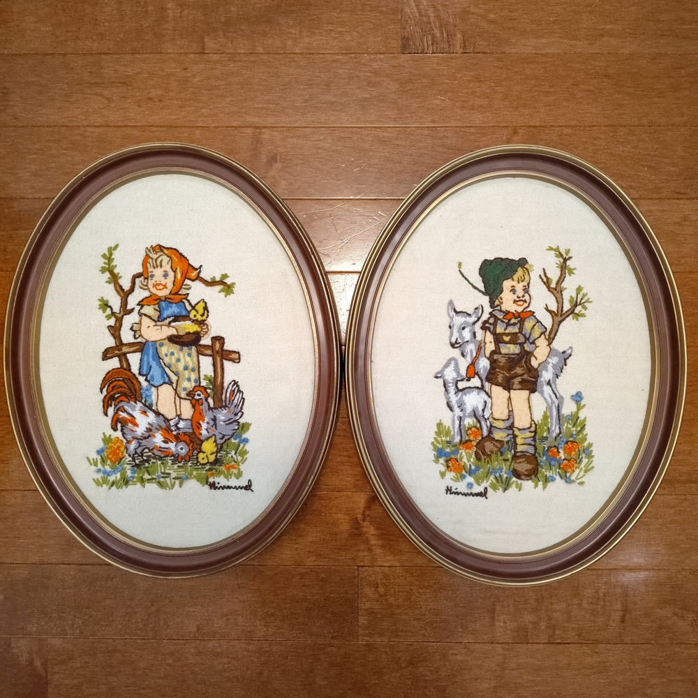 Vtg 70s Paragon Needlecraft (Licensed Hummel) Embroidery Set